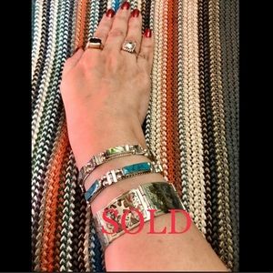 Sterling Silver with Abalone/Turquoise Bracelets